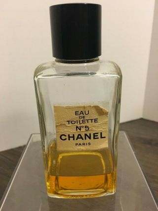 Rare Vintage Eau De Toilette Chanel No 5 Splash 8 Oz