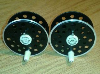 2 Vintage Spare Spools For Pflueger Medalist 1494 1/2 Fly Reel