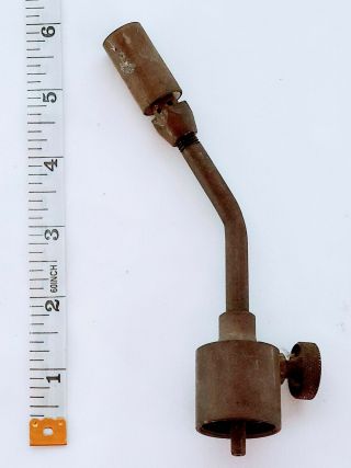 Vintage Magna Industries Brass Propane Gas Blow Torch Head Adjustable - Sld Brass