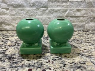 Vintage Fiestaware Green Candle Holder Bulbs