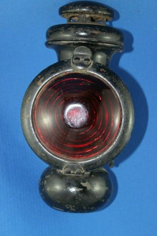 Vintage Model T Ford Oil Lamp Kerosene Red Light Lamp