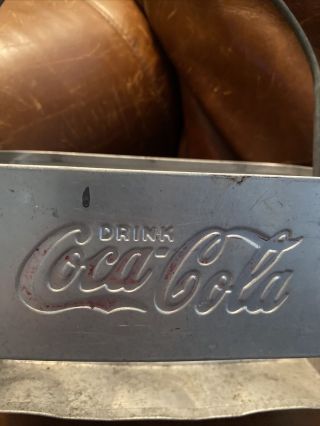 Vintage Coca Cola Soda 6 Pack Aluminum Bottle Carrier In 2