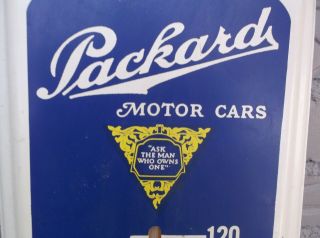 Vintage Packard Motor Cars Metal Wall Thermometer Garage,  Shop,  Automobilia 2