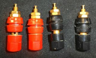 4 Vintage Altec Lansing Studio Speaker Wire Stud Connectors Model 14 Parts