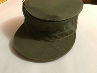 Vintage Army Cap Combat Cuban Fidel Castro Hat Size Stretch Fit