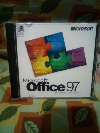 Vintage Software Ms Office 97 Professional Pc Word Excel Access Etc Get Started