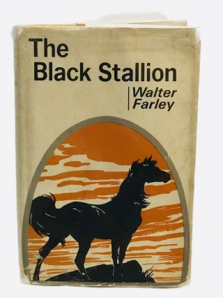 Vtg " The Black Stallion " By Walter Farley First Edition 1941 Hardcover W / D.  J.