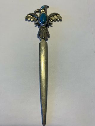 Vintage Native American Turquoise Letter Opener