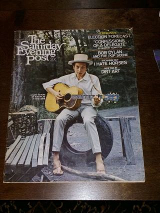 Vintage The Saturday Evening Post Bob Dylan November 2,  1968