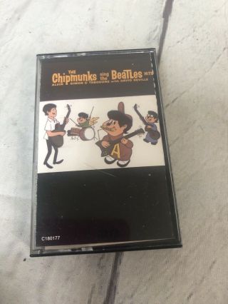 Vintage 1982 The Chipmunks Sing The Beatles Hits Audio Music Cassette Scarce