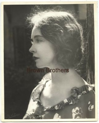 1922 Vintage Hollywood Actress Lillian Gish Dbw Photo By Puck Bros.  Blind Stamp