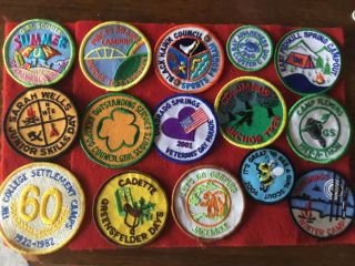 15 - Vintage Girl Scout - Patches - - See Photos