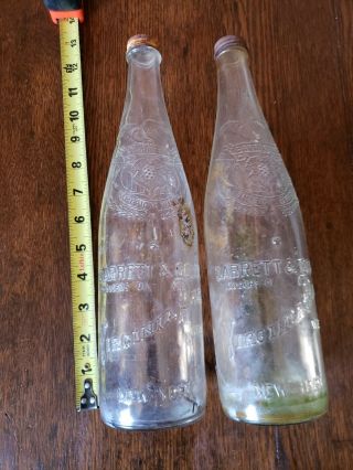Vintage Garrett & Co.  Makers Of Virginia Dare Glass Bottle York 2 Bottles