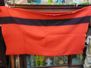 Vintage " Polar Star " A Golden Dawn Wool Blanket - Red