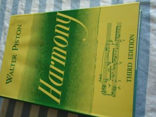 Harmony By Walter Piston Third Edition Vintage Hardcover