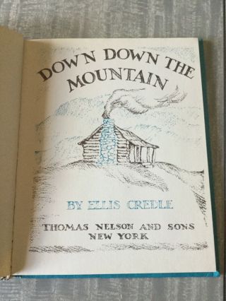 Down Down the Mountain by Ellis Credle vintage 1961 Weekly Reader hardcover 3