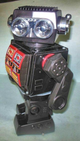 VINTAGE TIN AND PLASTIC TOY ROTO - ROBOT SPACE SH BATTERY OPERATED W/BOX JAPAN 3