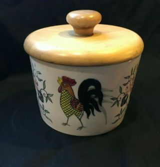 Vintage Rooster Dish With Lid