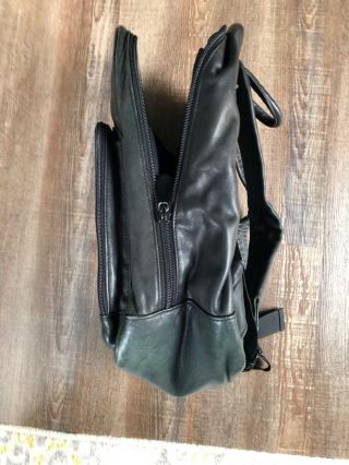ADIDAS Leather Backpack - Vintage Faded Black,  Laptop Compartment 3