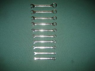 Vintage Craftsman - V - Series Ignition Wrench 10pc Set 9 - 43441 Usa