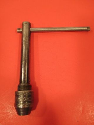 Vintage German Long Reach " T " Handle Tap Wrench 1/4 (6 Mm) Machinist Tool