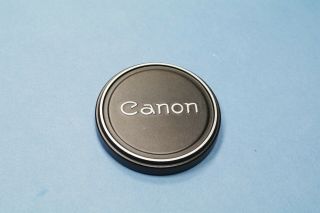 Vintage Canon Front Lens Cap Slip - On Push - On Black Chrome All Metal