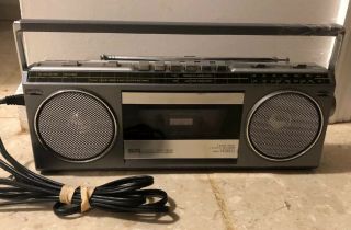 Vintage Sears Sr - 2100 Series Am Fm Stereo Radio Cassette Player Mini Boom Box