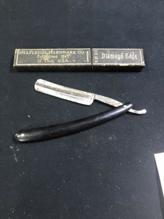 Vintage Straight Razor Shapleigh Hardware Co St.  Louis Usa 4 Diamond Edge De 18r