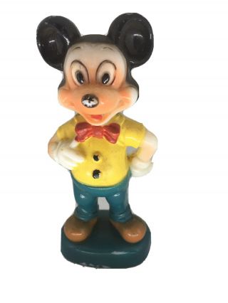 Vintage 1960`s Plastic Walt Disney Mickey Mouse Figure