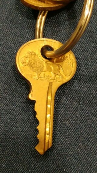 (3) " Vintage " Master Lock Co Keys W/ Lion Logo,  Milwaukee,  Usa