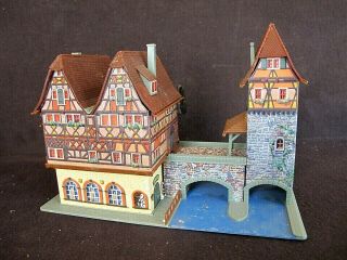 Vintage Faller Ho Scale Castle House With Moat Ho Layouts