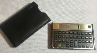 Hewlett Packard Hp 12c Vintage Financial Business Calculator & Case Usa Made