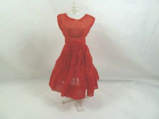 Vintage Red Day Dress For Little Miss Revlon Jill Jan Toni Circle P