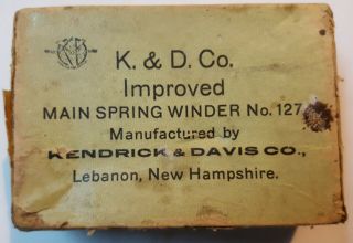 Vintage K&d Co.  Main Spring Winder
