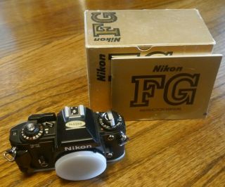 Vintage Nikon Fg 35 Mm Slr Film Camera Body Only Old Stock Nos