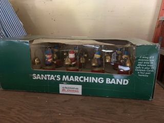 Vintage Mr Christmas Santas Marching Band Musical Holiday Decor 35 Songs Bells