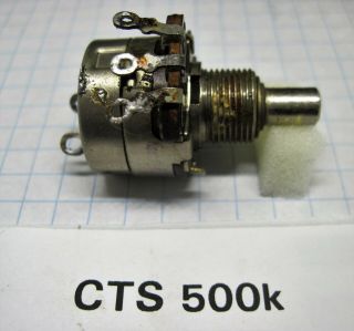 Vintage Cts Potentiometer With Power Snap Switch 1k - 500k,  550k - 1m See List