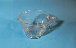 Vintage Clear Glass Measuring & Mixing Pitcher 2 Cup