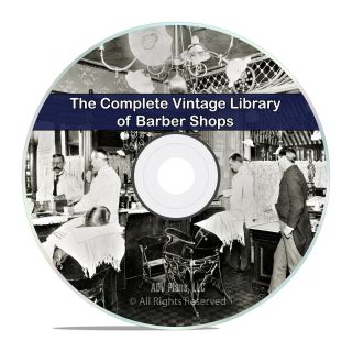 23 Classic Books On Barber Shops,  Vintage Barber Hair Hairdressing,  Pdf Cd H96