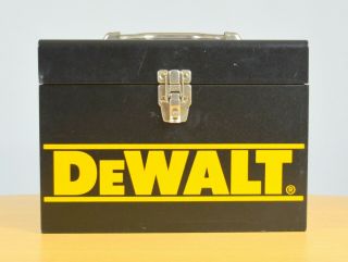Vintage Dewalt High Performance Industrial Metal Tool Box (black) Made In U.  S.  A.