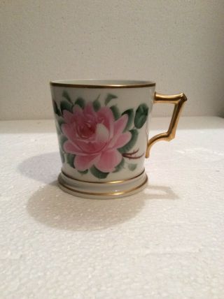 Vintage: T & V Limoges France Floral Porcelain Shaving Mug
