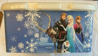 Disney Frozen Movie Huggies Baby Wipe Container Frozen Elsa Olaf Kristoff Anna 3