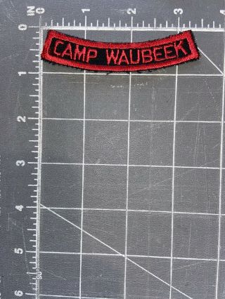 Vintage Camp Waubeek Patch Bsa Boy Scouts Of America Hawkeye Area Council Iowa