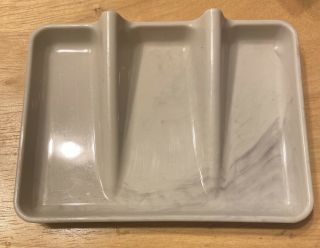 Vintage Tupperware Soap Dish Sponge Holder Gadget Marble Gray Marbled 1278