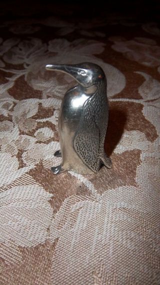 Vintage Pewter Metal Penguin Figurine Kirk Pewter