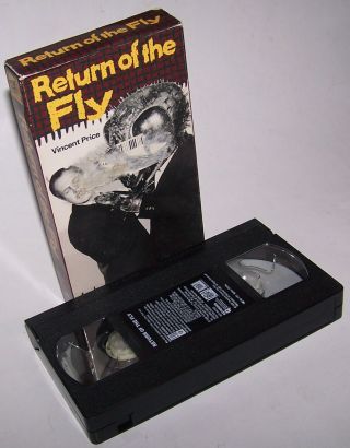 Vintage Return Of The Fly Vhs Video Cassette Horror Movie - Vincent Price