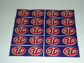 20 Stp Indy 500 Winners Mini Stickers (10 Strips) Vintage 1960s
