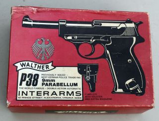 Vintage Walther P38 Interarms Box P 38