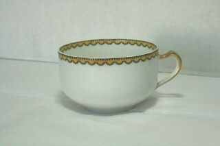 Vintage Haviland Limoges France Porcelain Coffee Tea Cup Gold Trim