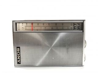 Vintage Sony 8 Am/fm Transistor Radio Tfm - 825 Very &